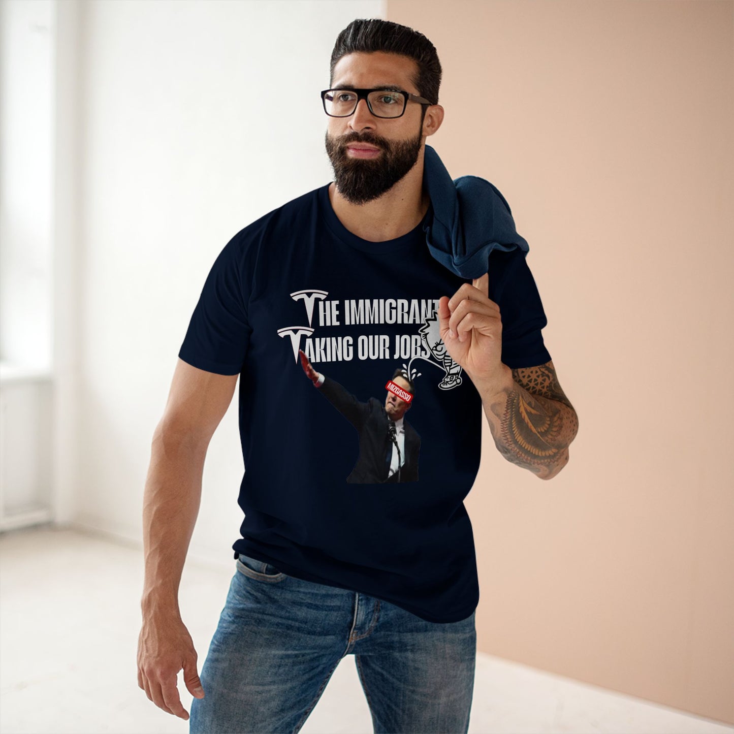 Funny Immigrant Job Humor Tee - Adult Staple T-Shirt