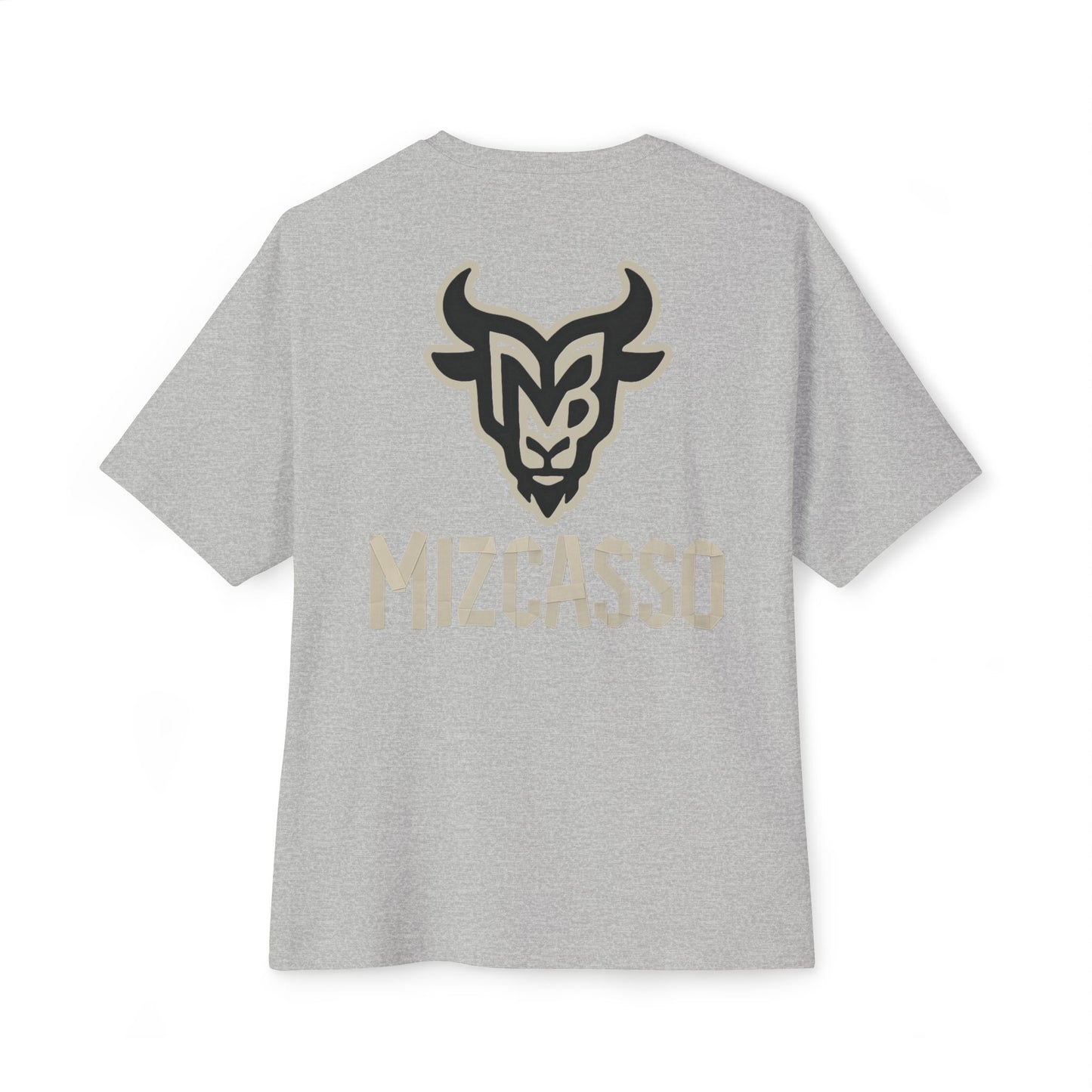 Mizcasso Boxy Tee - Unisex Oversized Graphic T-Shirt for Casual Style