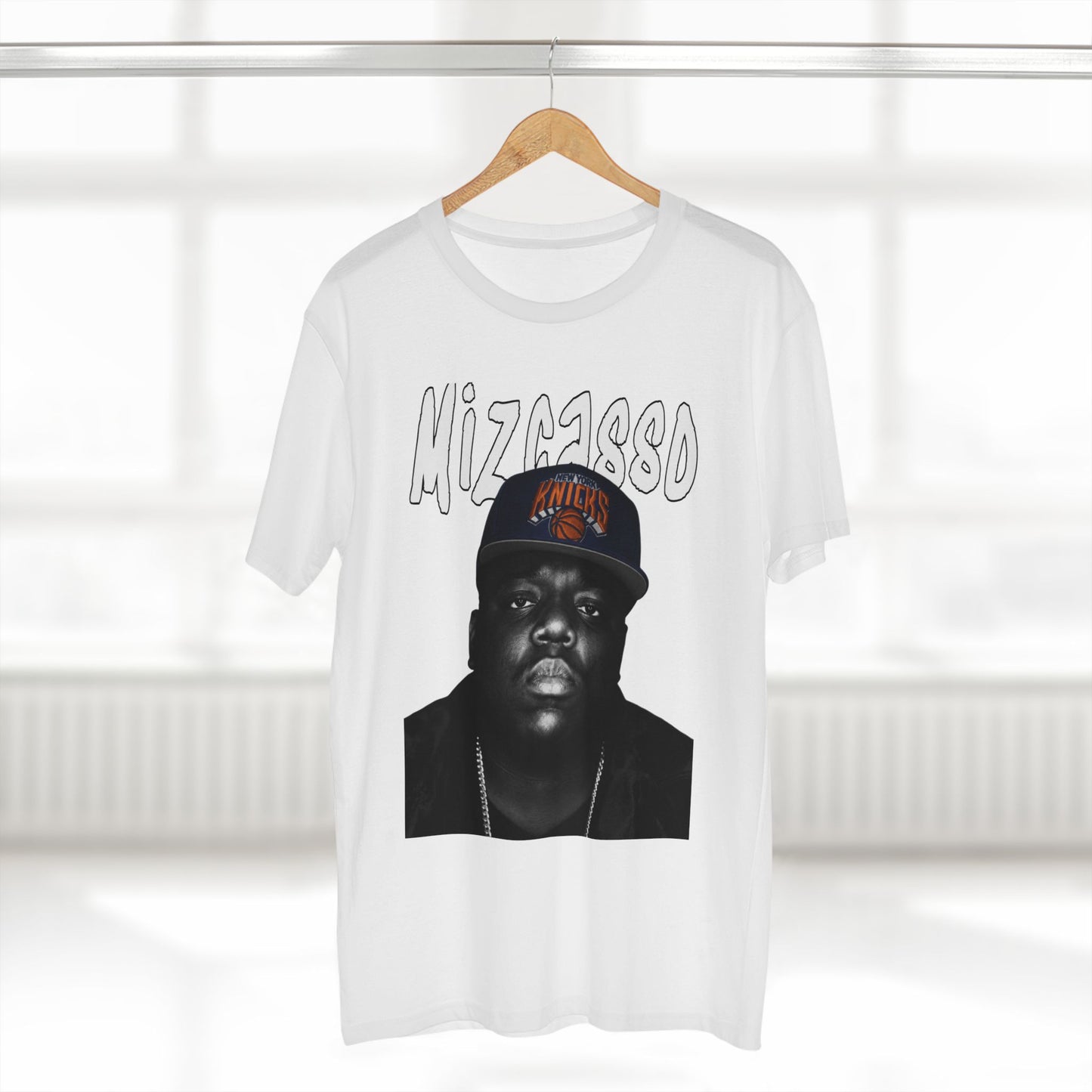 Biggie Portrait Tee — 'Mizza1980' Retro Hip-Hop Graphic T-Shirt