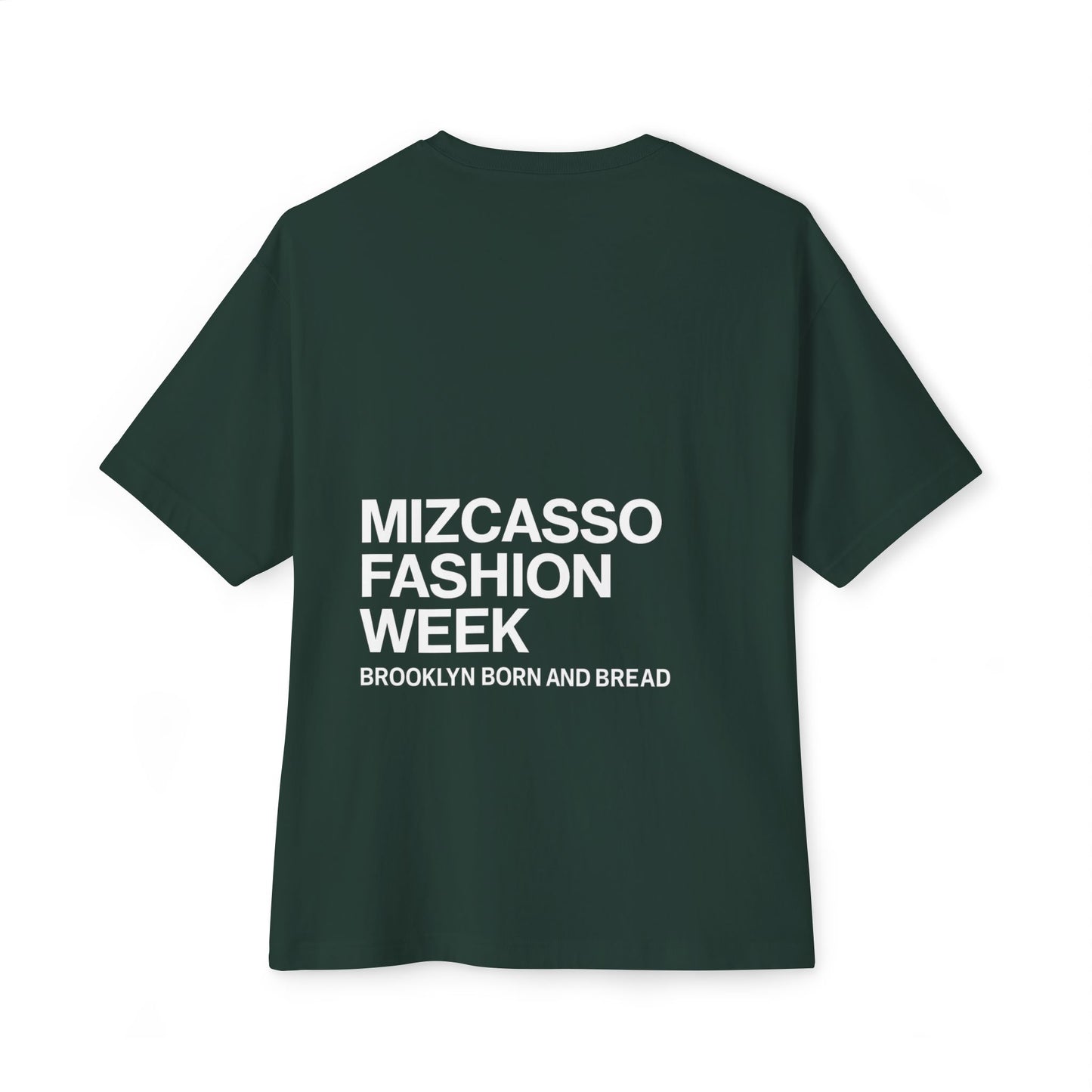 Mizcasso Fashion Week Unisex Oversized Boxy Tee - Casual Streetwear Shirt