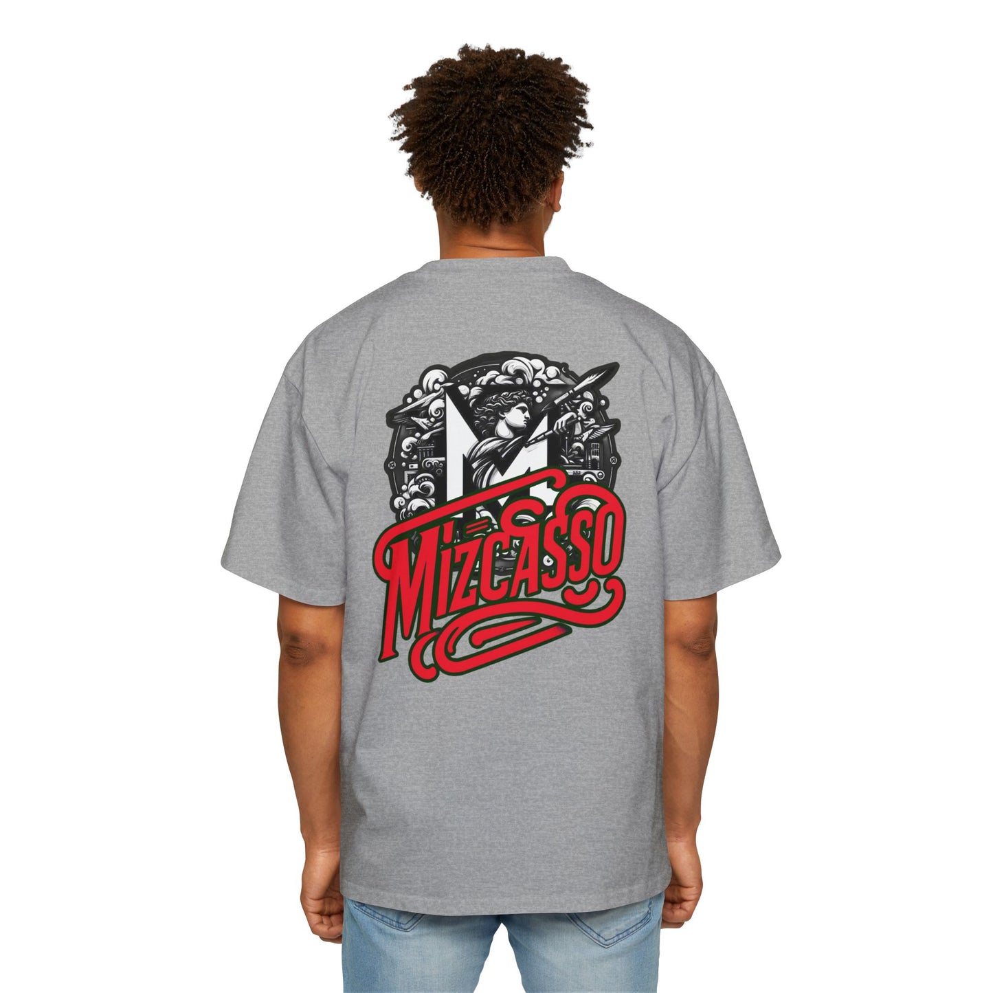 Men's Heavy Oversized Tee - Mizcasso Graphic Design