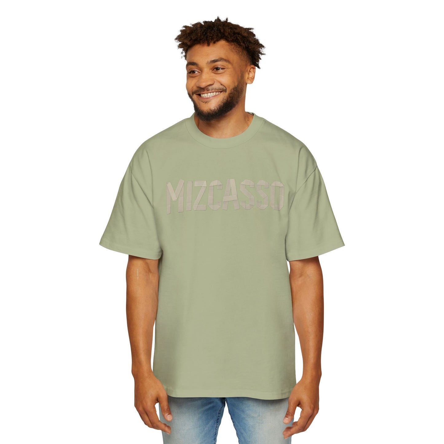Men's Heavy Oversized Tee - Mizcasso Graphic Design