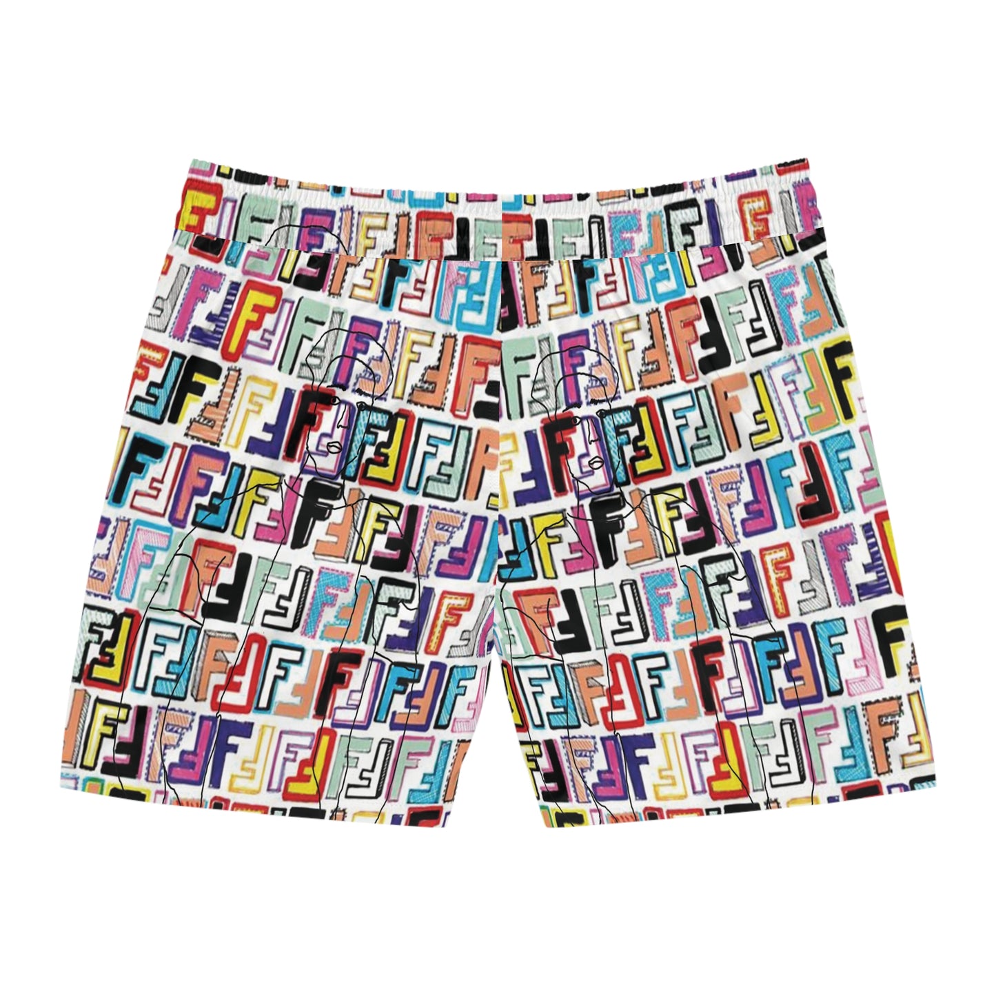 Men's Mid-Length Swim Shorts (AOP)