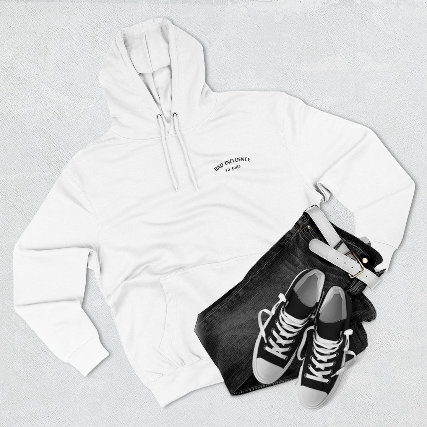 Bad influence Boat Graphic Hoodie — "Bad Influence" La Jolla Yacht Crewneck