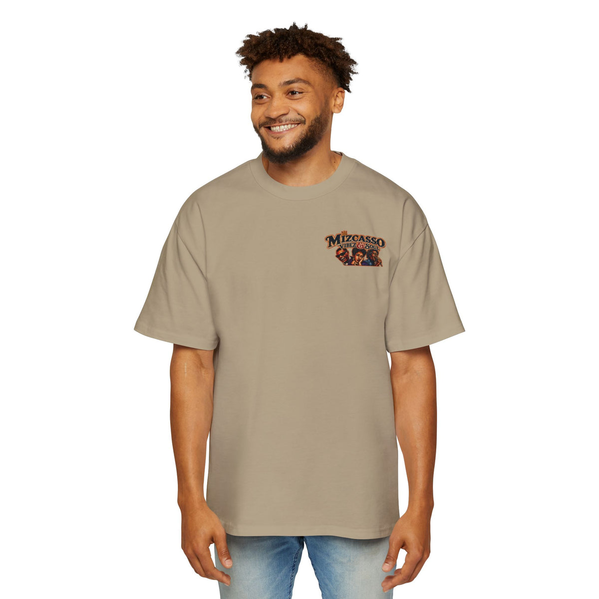 Oversized Men's Tee — Vintage Nightlife Graphic Streetwear