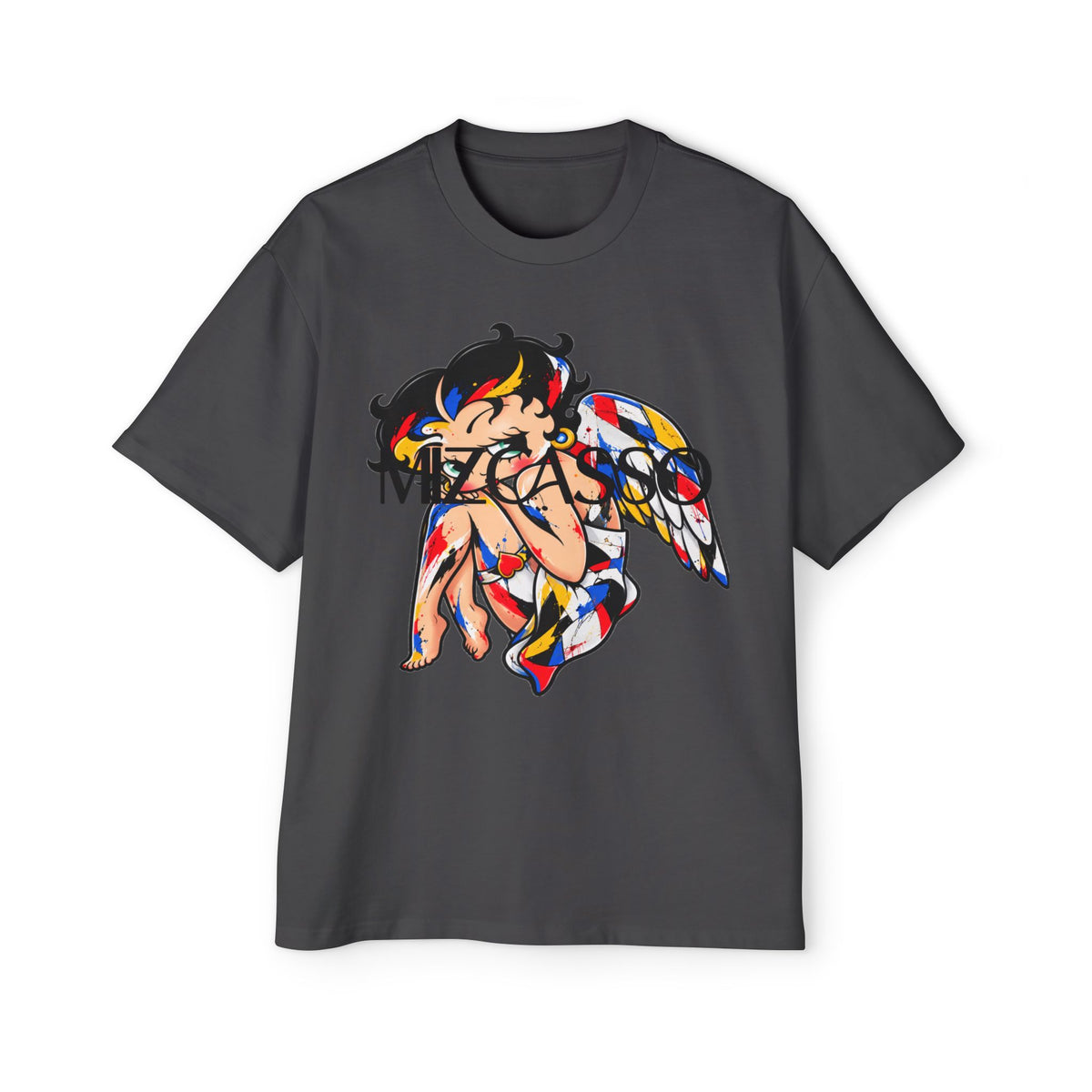 Mizkasso Anime Angel Graphic Oversized T-Shirt