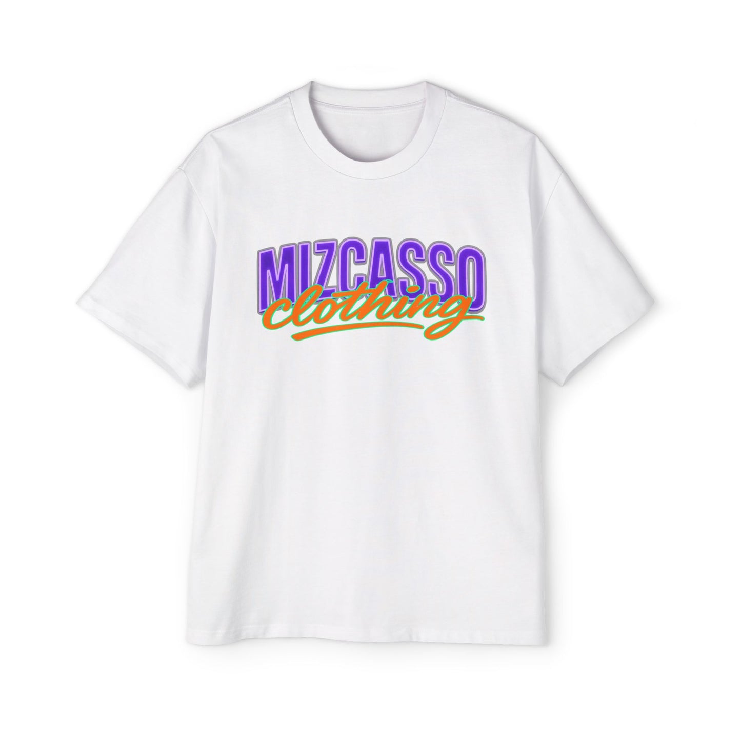 Men's Heavy Oversized Tee - Mizcasso Clothing with Brooklyn Bridge Design