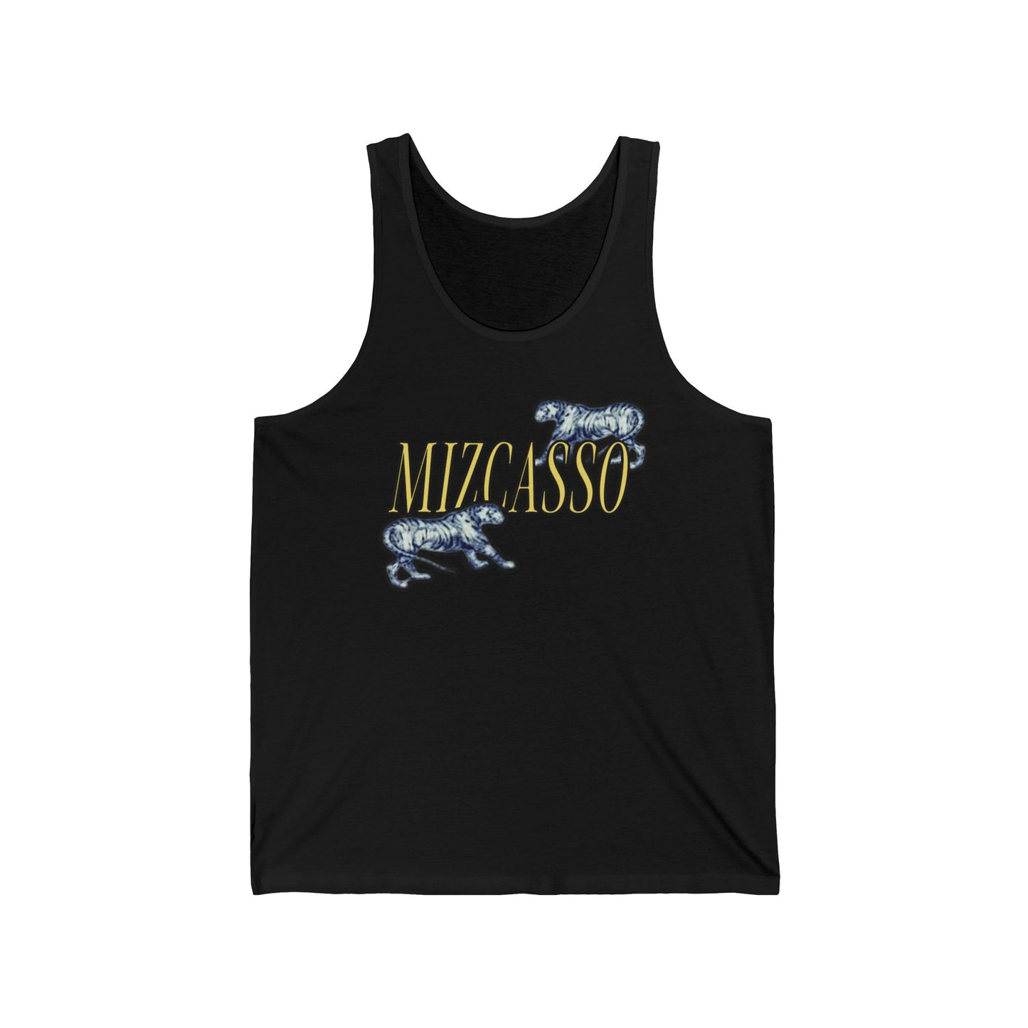 Mizcasso Unisex Jersey Tank - Trendy Graphic Tee for Casual Wear & Summer Vibes