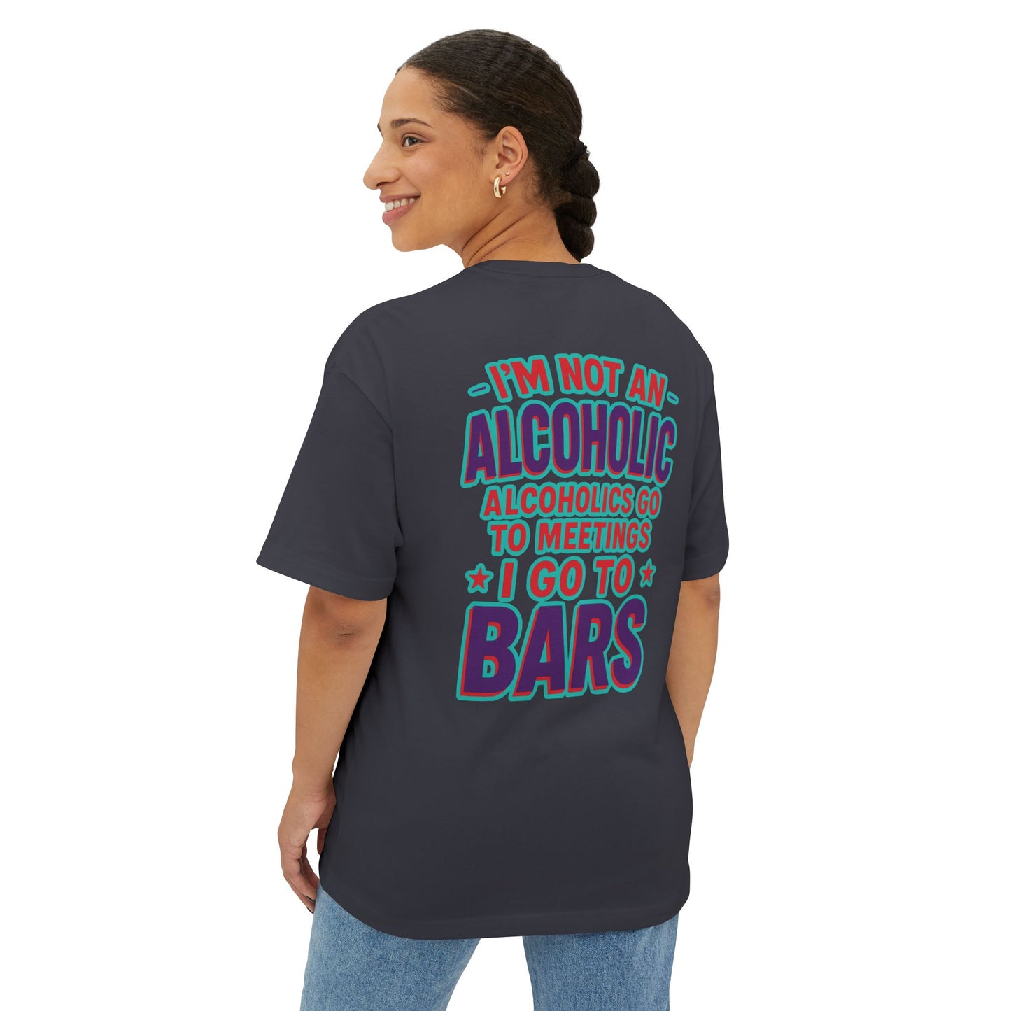 Funny Unisex Oversized Tee for Bar Lovers - Perfect Gift for Alcohol Enthusiasts