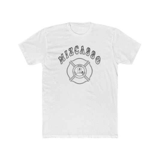 Mizcasso Firefighter Unisex Cotton Crew Tee - Casual Comfort for Heroes