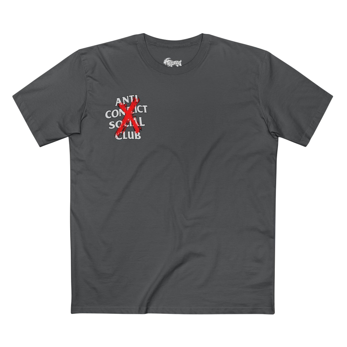 Anti Contact Social Club T-Shirt — Red X Graphic Tee