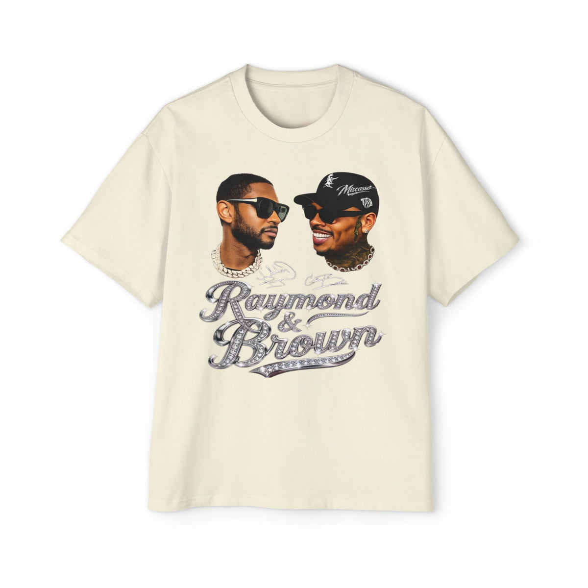 Men's Heavy Oversized Tee - Mizcasso Summer Time Cuffing Graphic