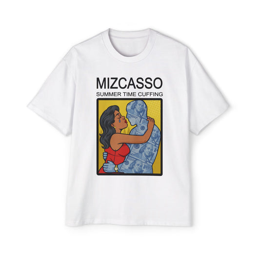 Men's Heavy Oversized Tee - Mizcasso Summer Time Cuffing Graphic