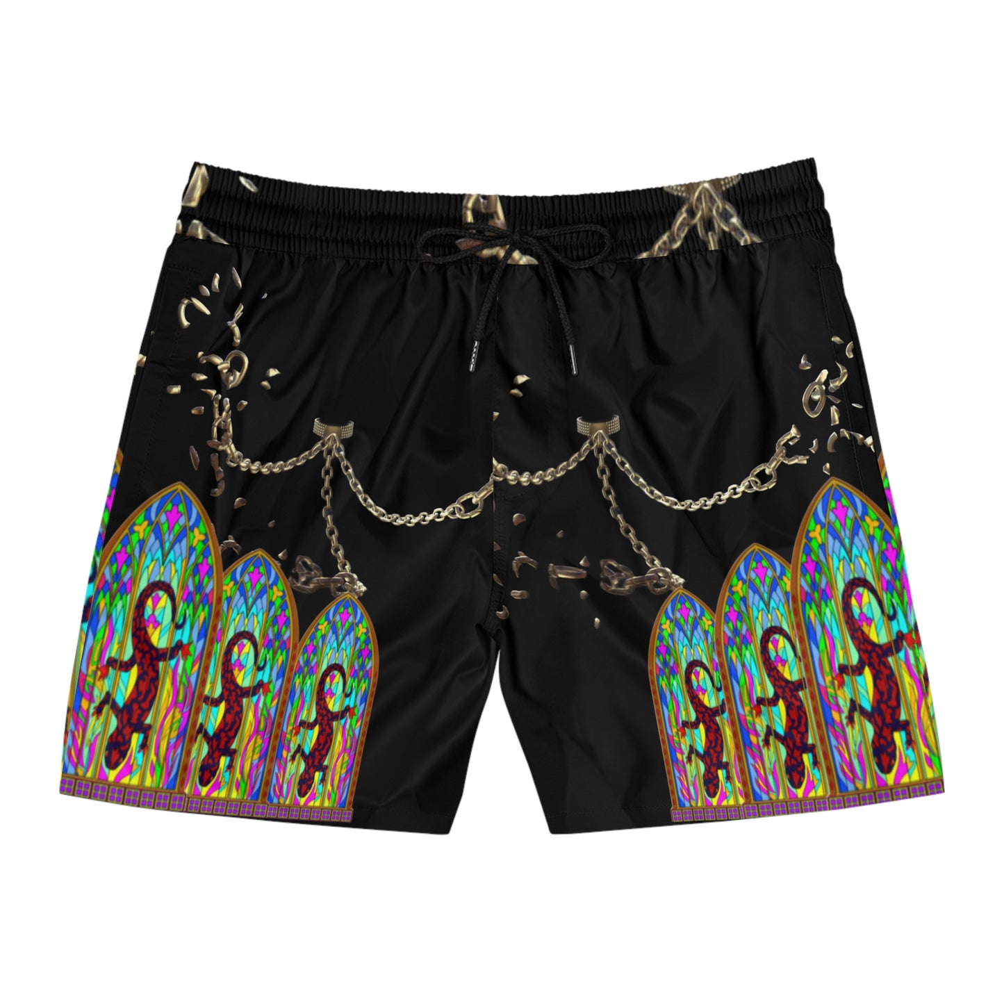 Men's Mid-Length Swim Shorts (AOP)
