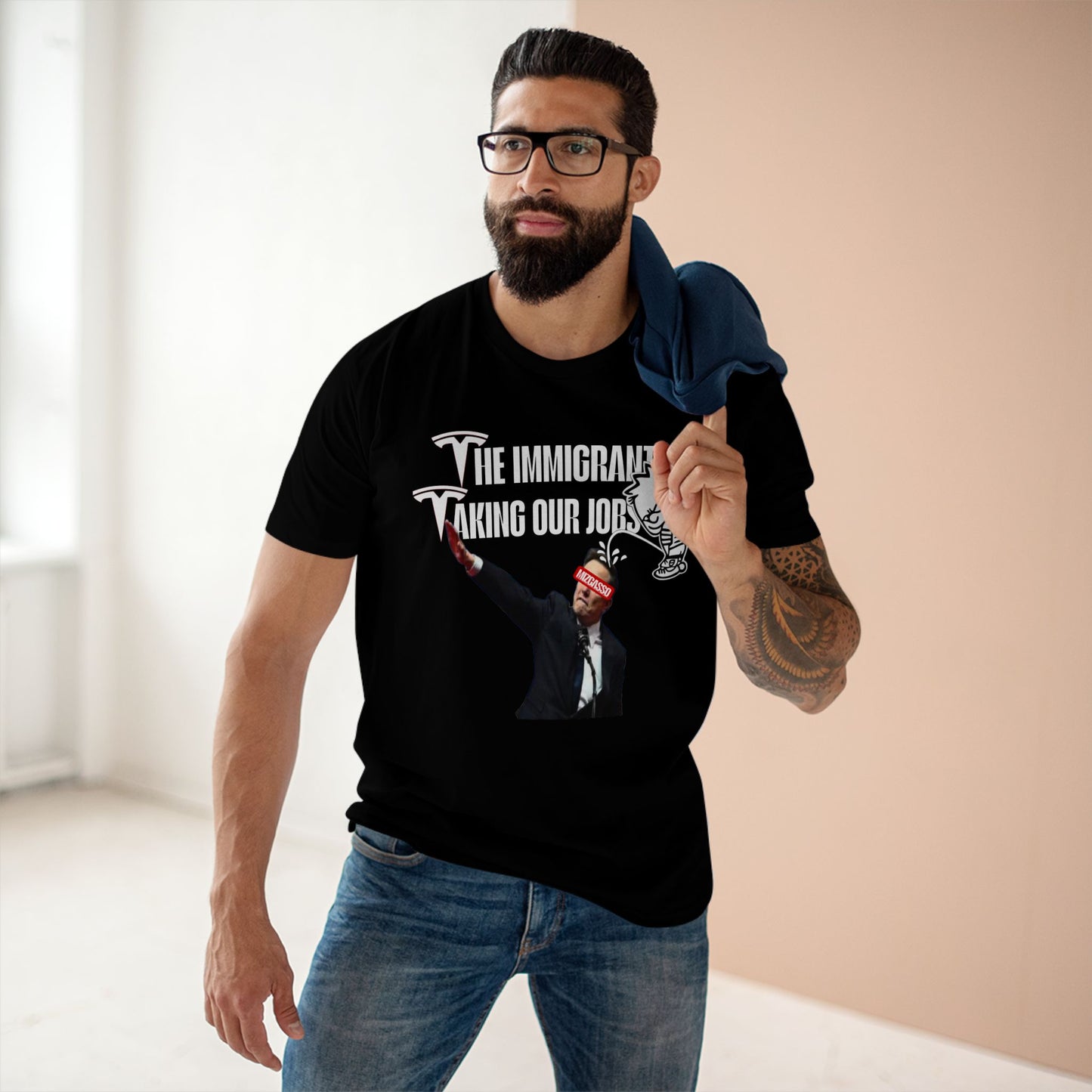 Funny Immigrant Job Humor Tee - Adult Staple T-Shirt