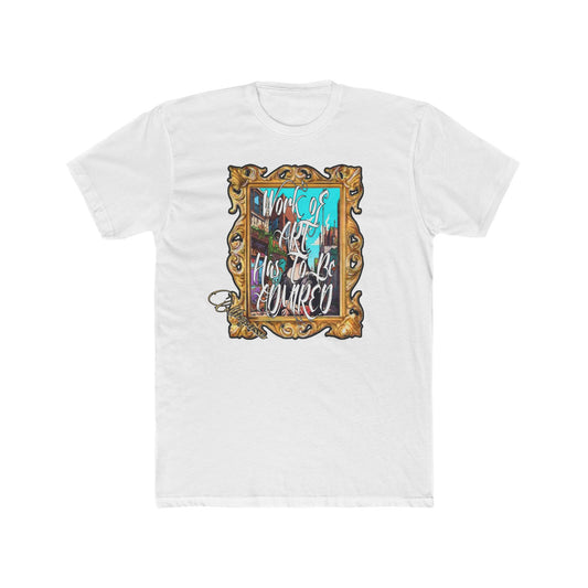 Art Lovers Unisex Cotton Crew Tee - "Work of Art Has to Be Inspired"