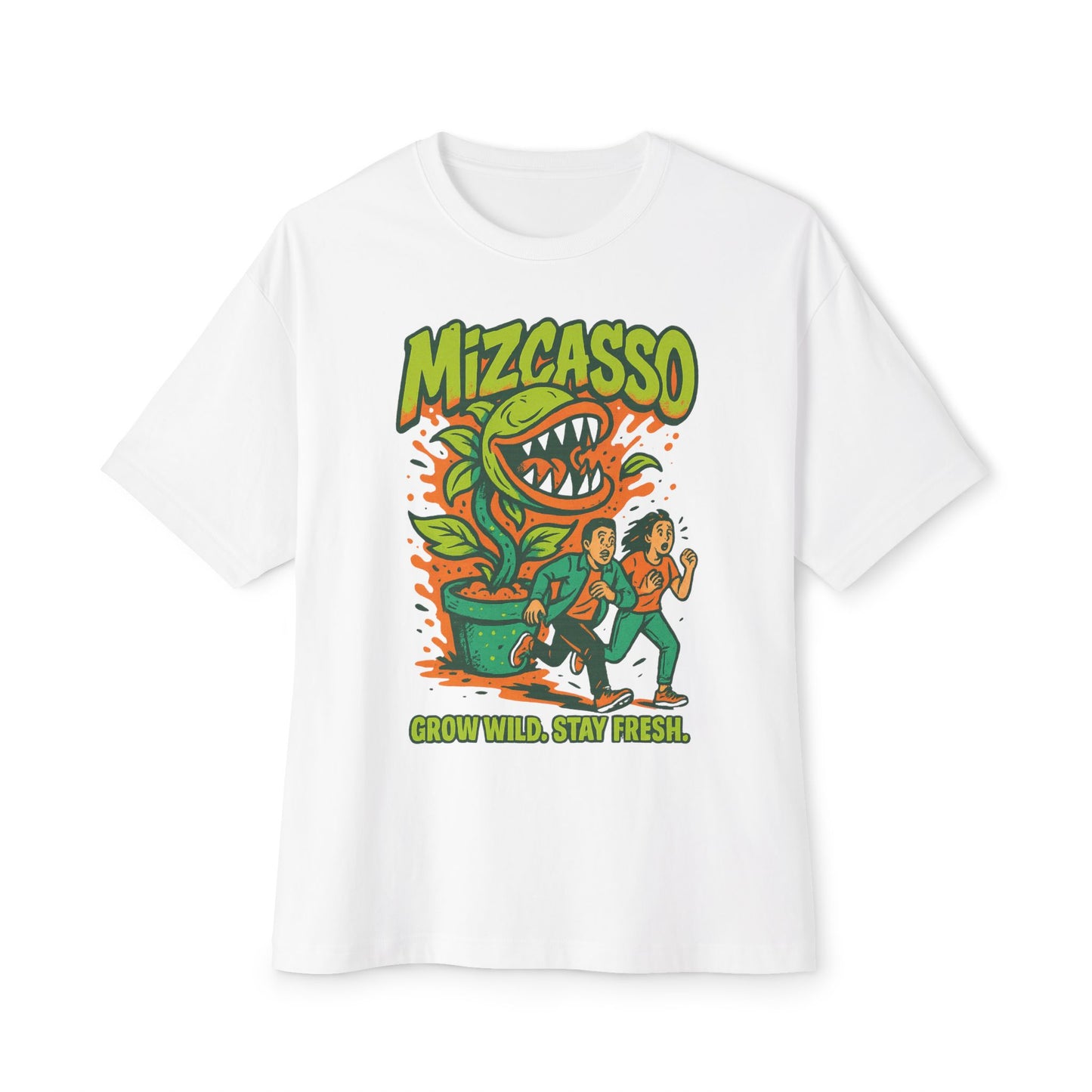 Mizcasso Grow Wild Stay Fresh Unisex Oversized Tee