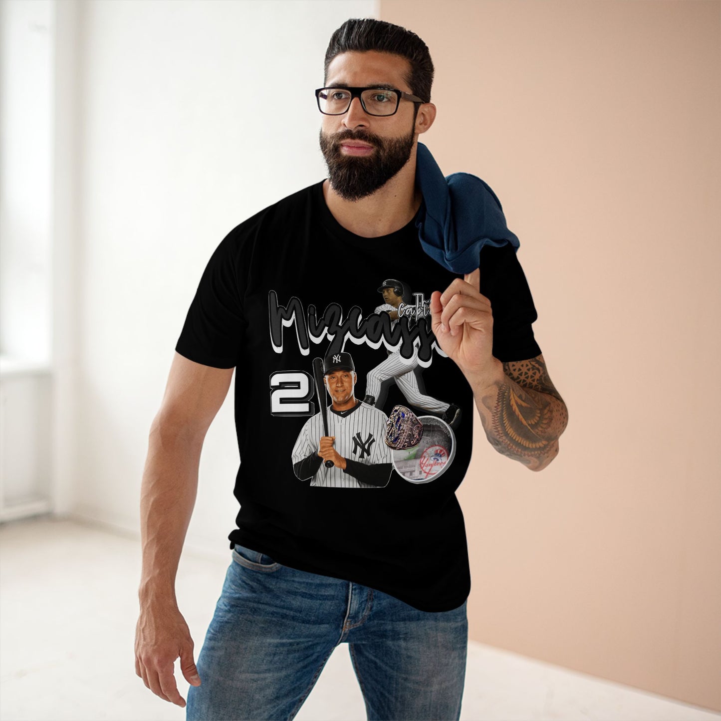 Vintage Baseball Fan Tee with Player Graphic - Perfect for Sports Events