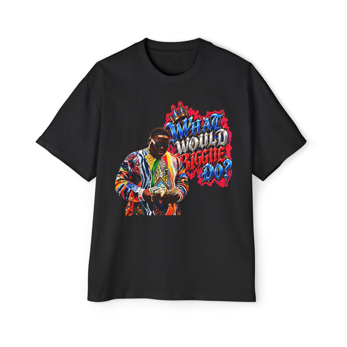 Hip-Hop Tribute Tee — "What Would Biggie Do" Graphic T-Shirt