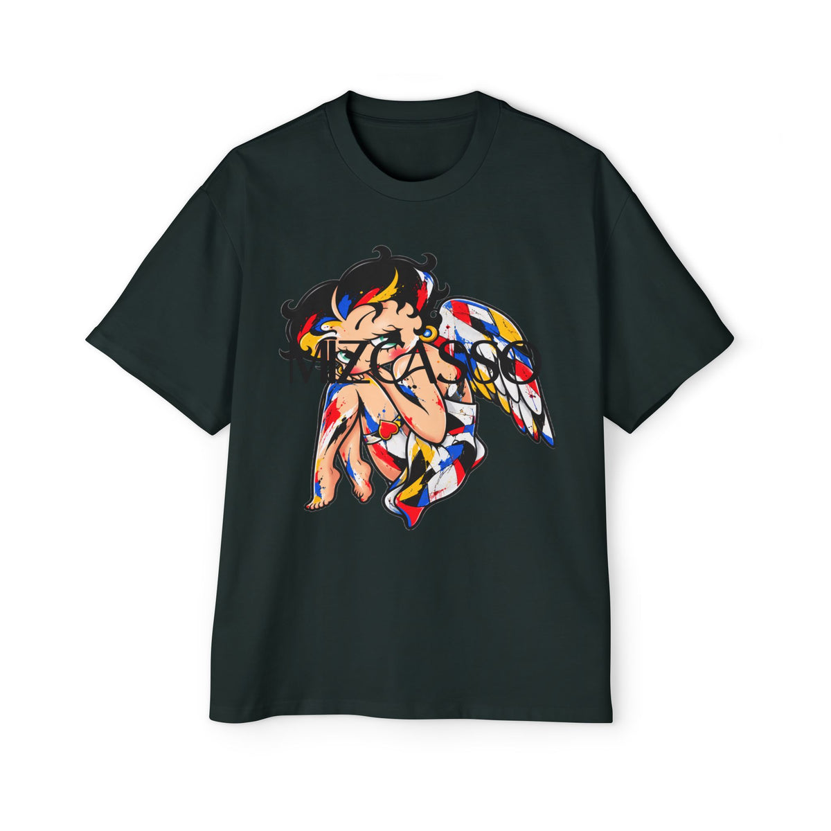 Mizkasso Anime Angel Graphic Oversized T-Shirt