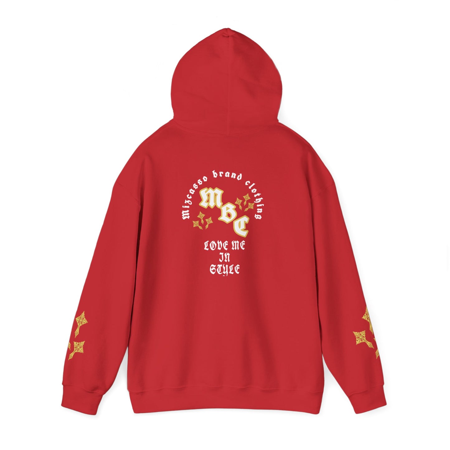 Love Me In Exile Hoodie — Gothic Gold Star Graphic Pullover