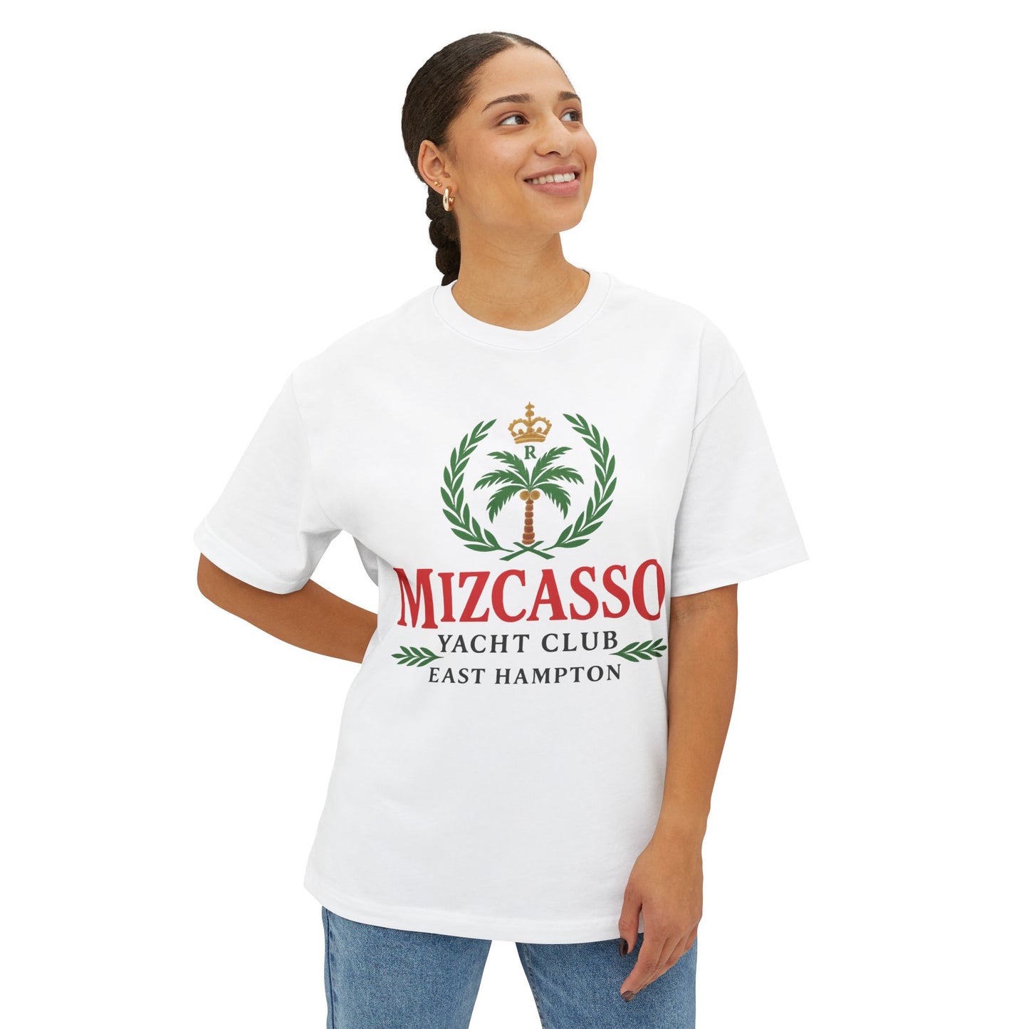Mizcasso Yacht Club Oversized Tee - Casual Summer Style