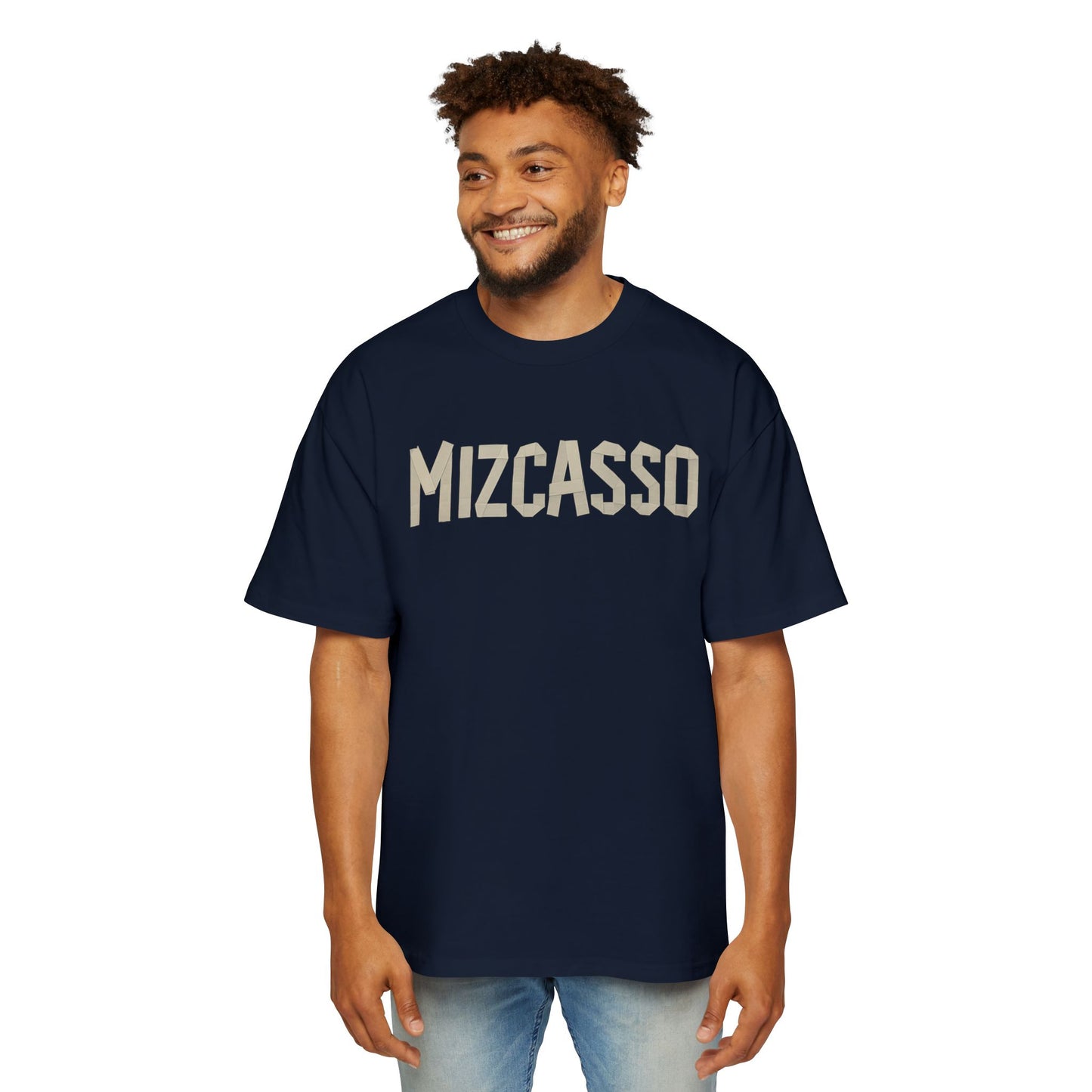 Men's Heavy Oversized Tee - Mizcasso Graphic Design