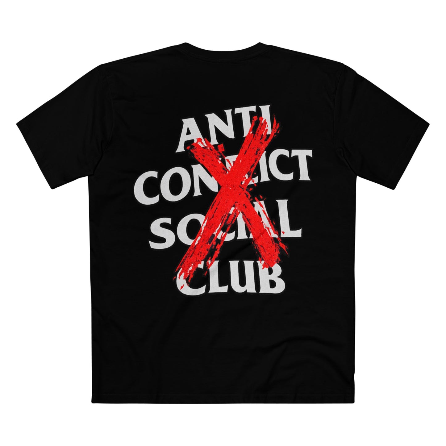 Anti Contact Social Club T-Shirt — Red X Graphic Tee