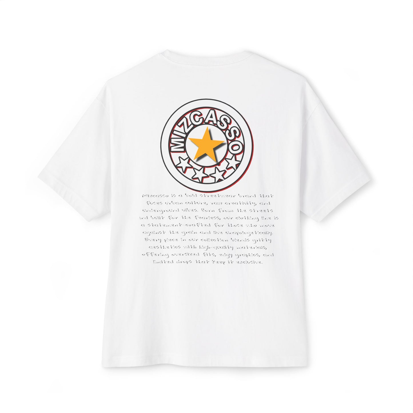 Unisex Oversized Boxy Tee - Retro Graphic Star Design