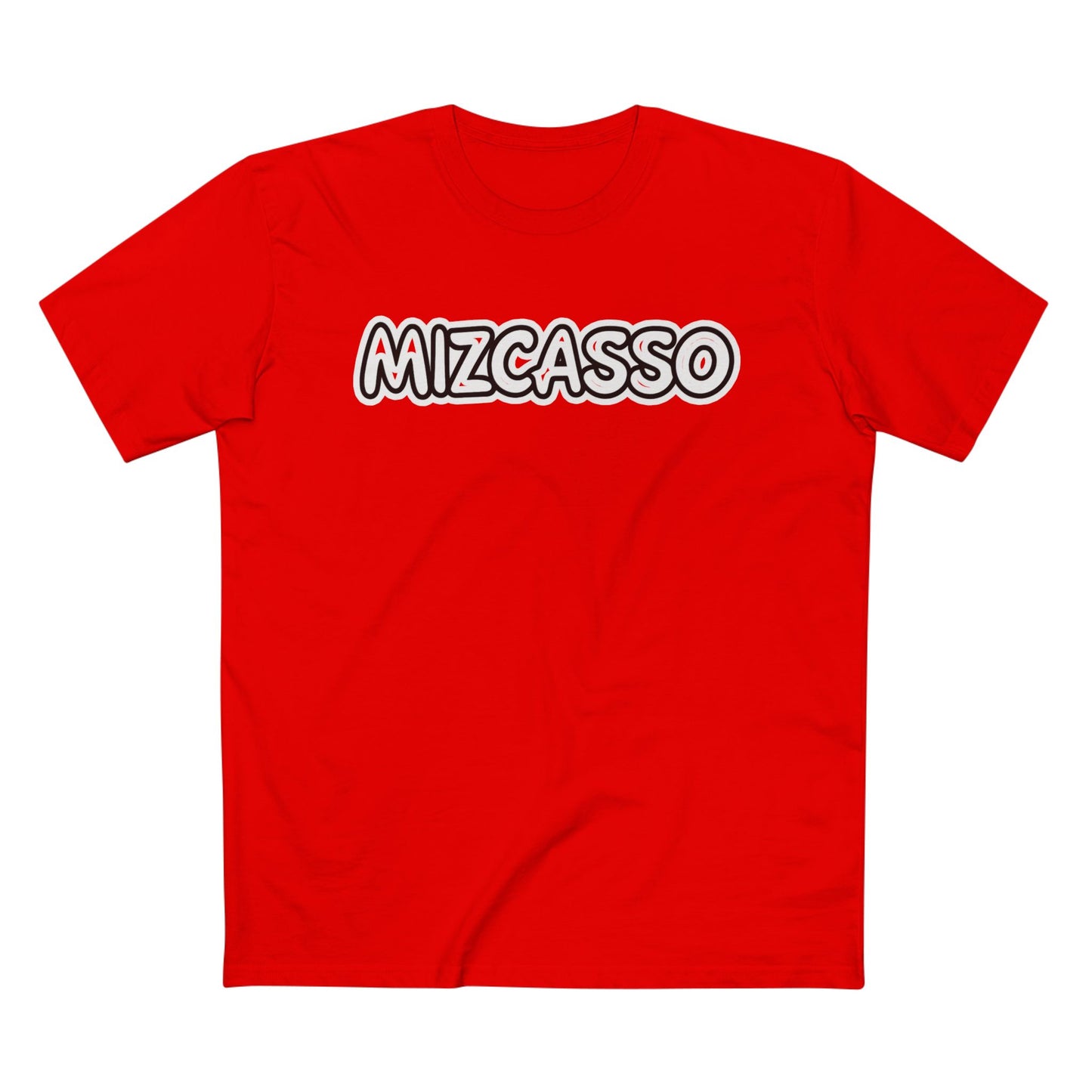 Mizcasso Adult Staple Tee - Fun Graphic Tee, Casual Wear, Unique Gift for Friends, Summer Style, Statement Shirt