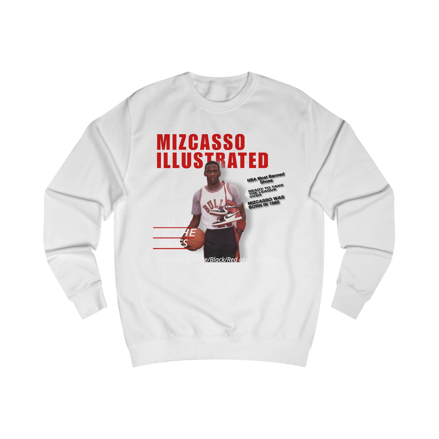 Mizcasso Illustrated Unisex Sweatshirt - Sporty Graphic Hooded Sweatshirt for Fans