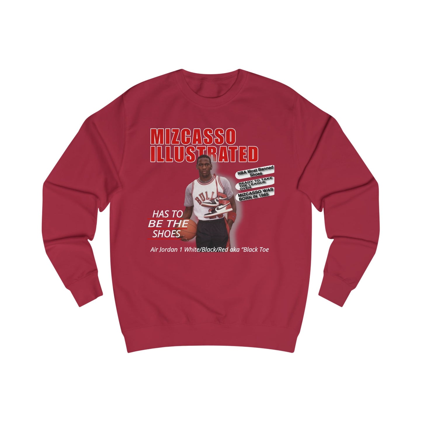 Mizcasso Illustrated Unisex Sweatshirt - Sporty Graphic Hooded Sweatshirt for Fans