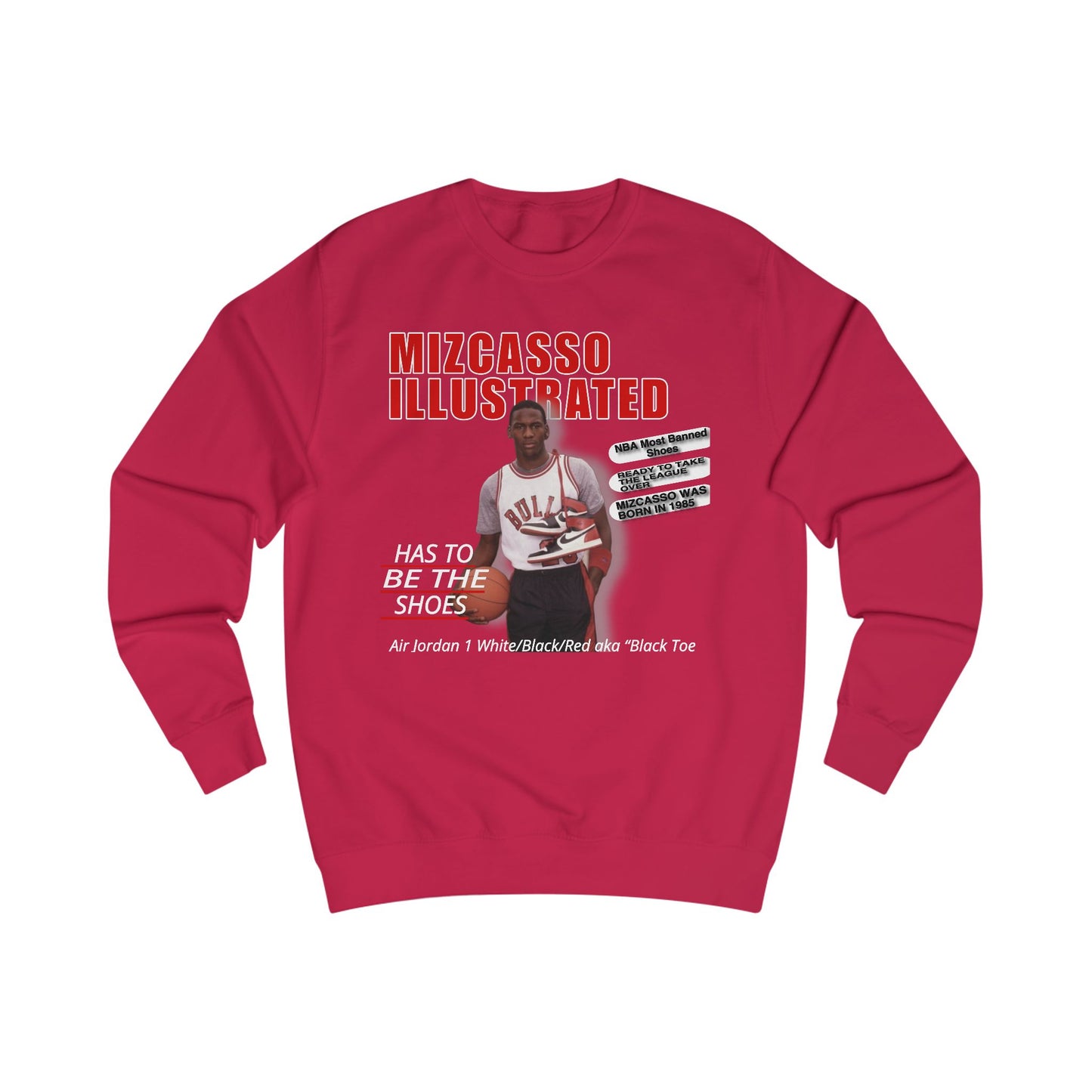 Mizcasso Illustrated Unisex Sweatshirt - Sporty Graphic Hooded Sweatshirt for Fans