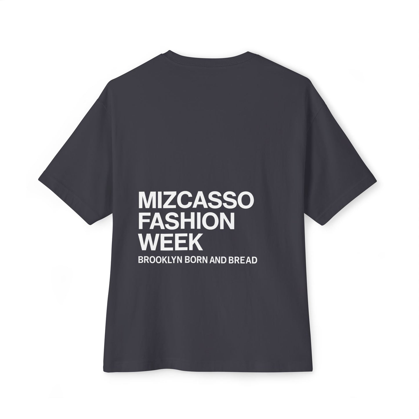 Mizcasso Fashion Week Unisex Oversized Boxy Tee - Casual Streetwear Shirt