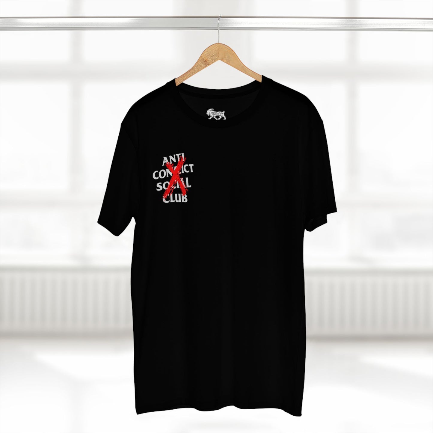 Anti Contact Social Club T-Shirt — Red X Graphic Tee