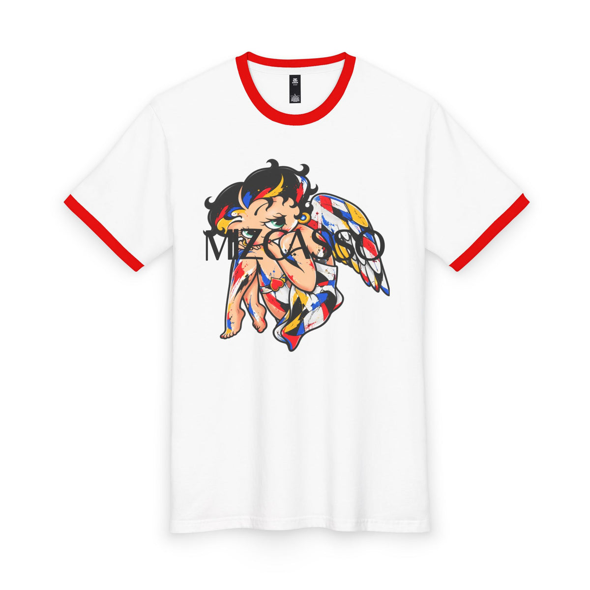 Anime Angel Warrior Ringer Tee