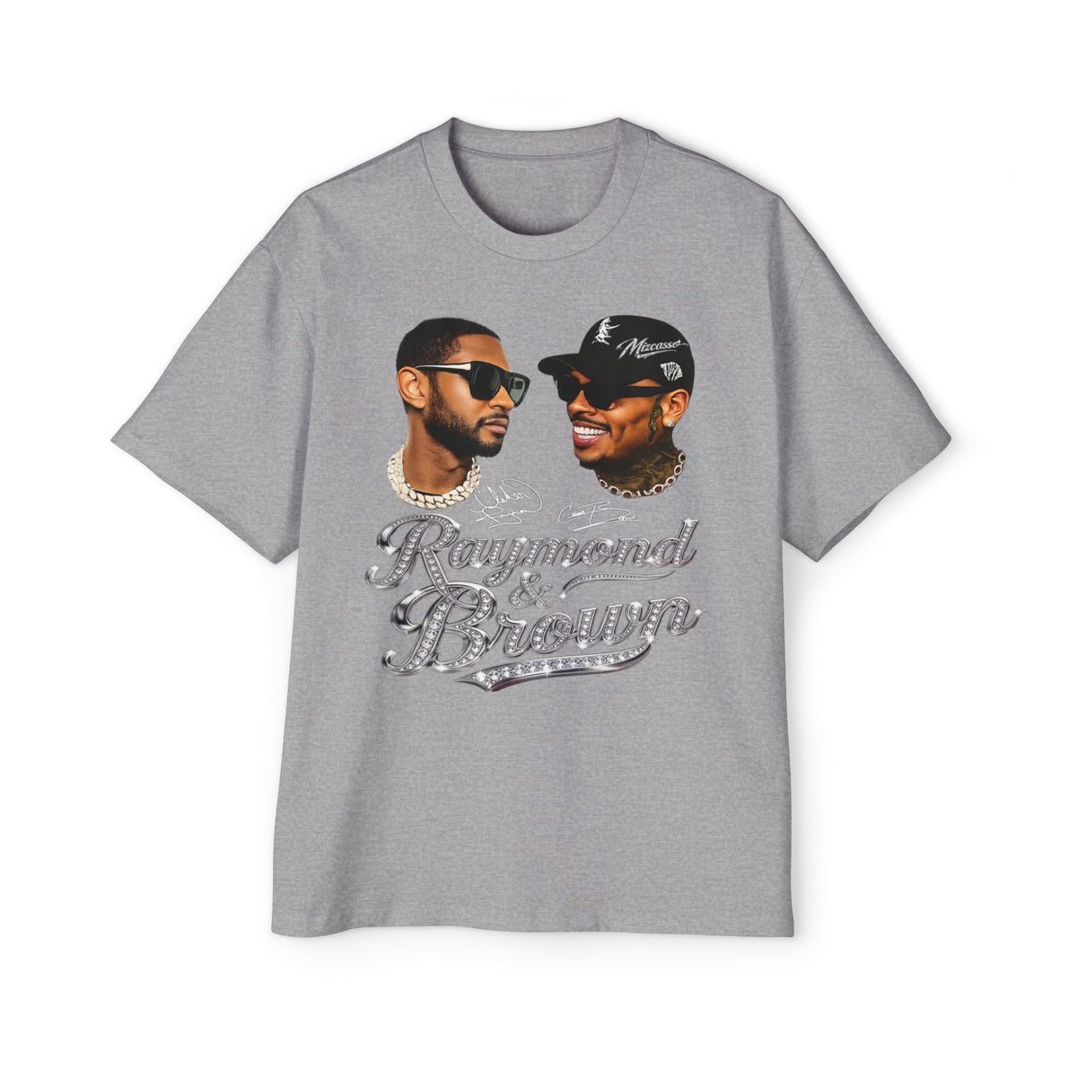 Men's Heavy Oversized Tee - Mizcasso Summer Time Cuffing Graphic