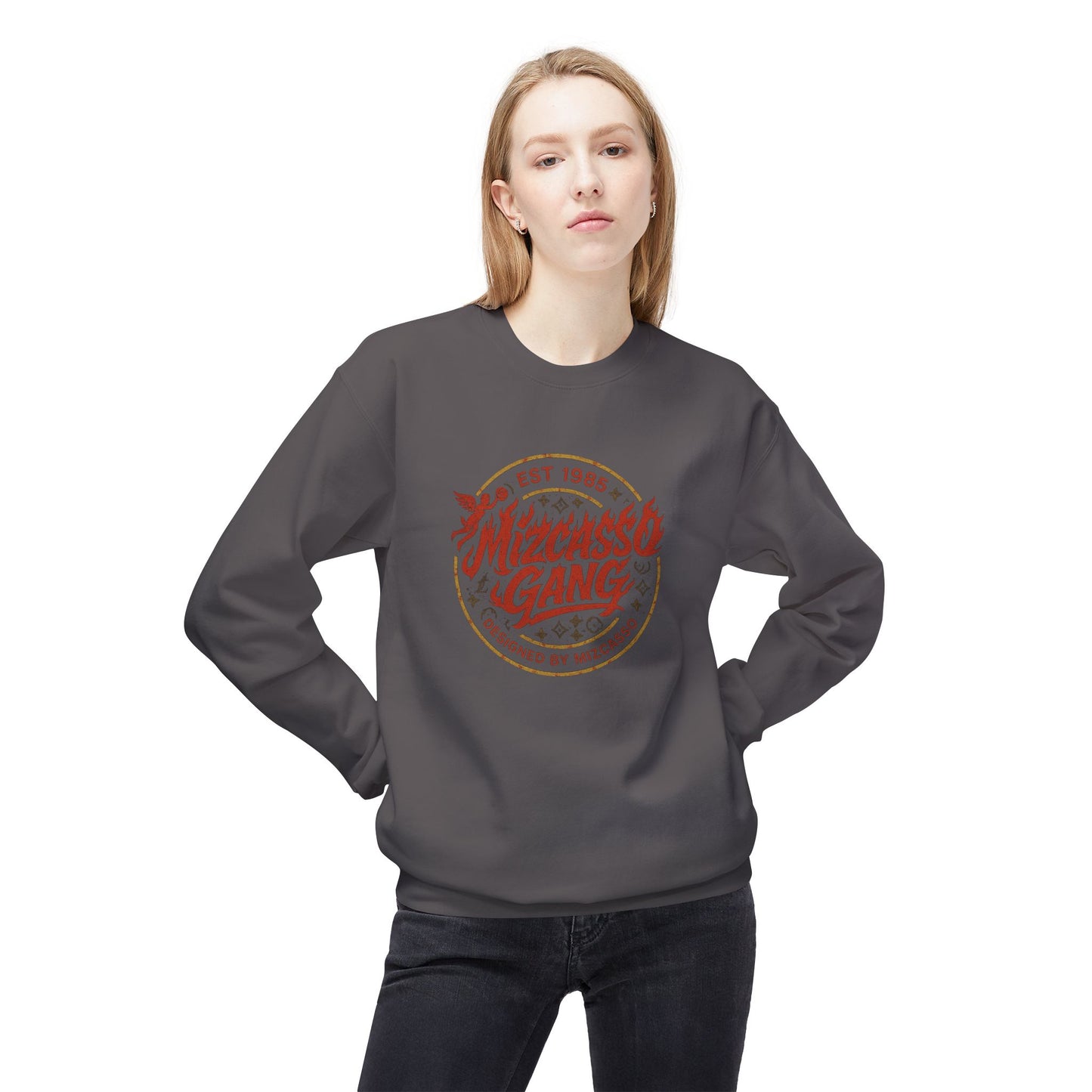 Vintage Mizcasso Gang Unisex Crewneck Sweatshirt - Soft & Stylish