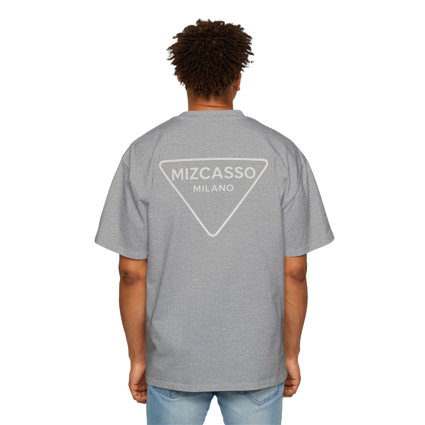 Men's Heavy Oversized Tee - Casual Chic Style with Mizcasso Milano Design