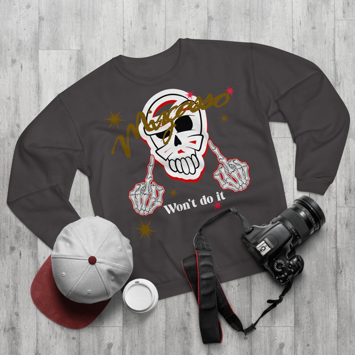 Skull Graphic Sweatshirt for Trendsetters, Unisex Crew Neck, Halloween Apparel, Casual Wear, Gift for Her or Him