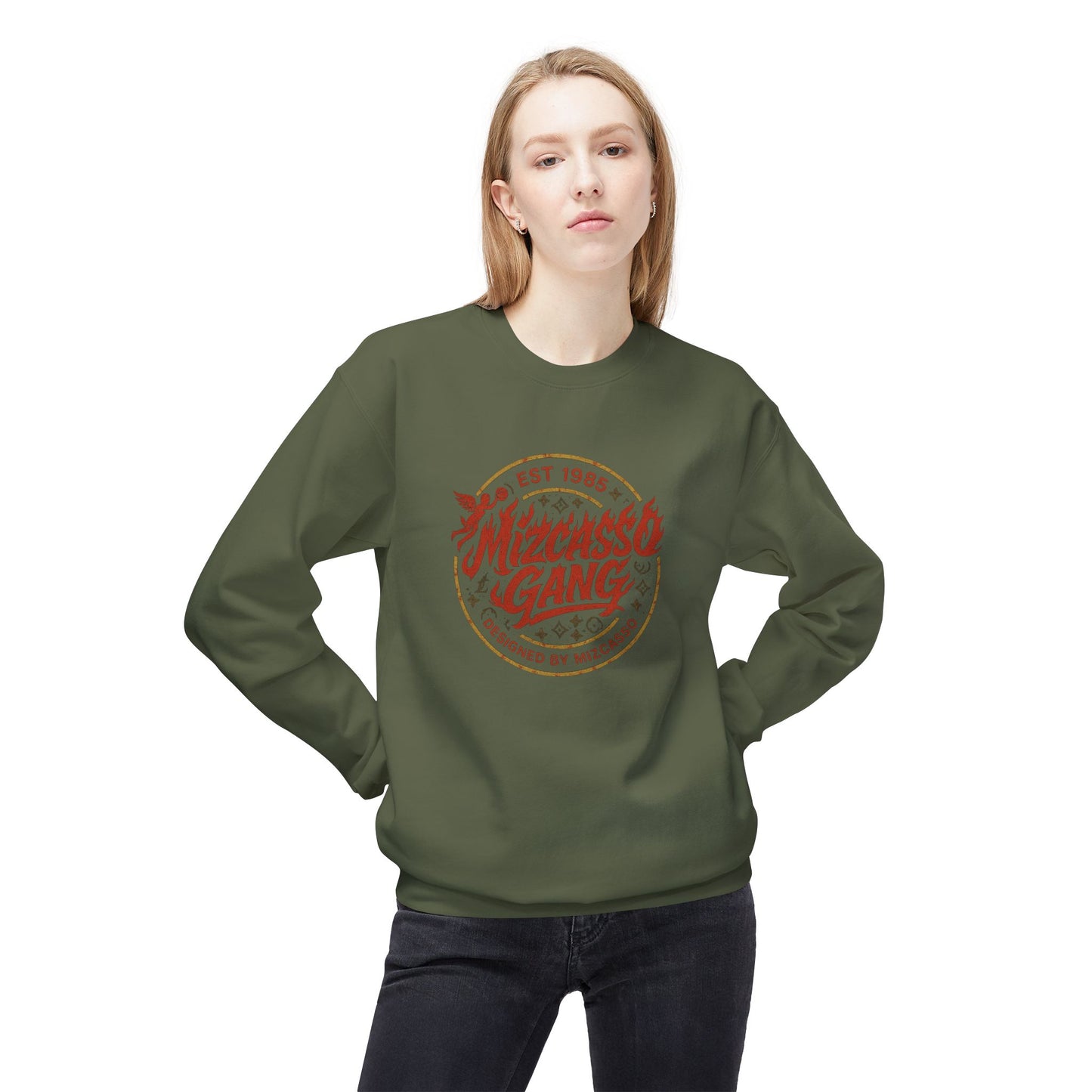 Vintage Mizcasso Gang Unisex Crewneck Sweatshirt - Soft & Stylish