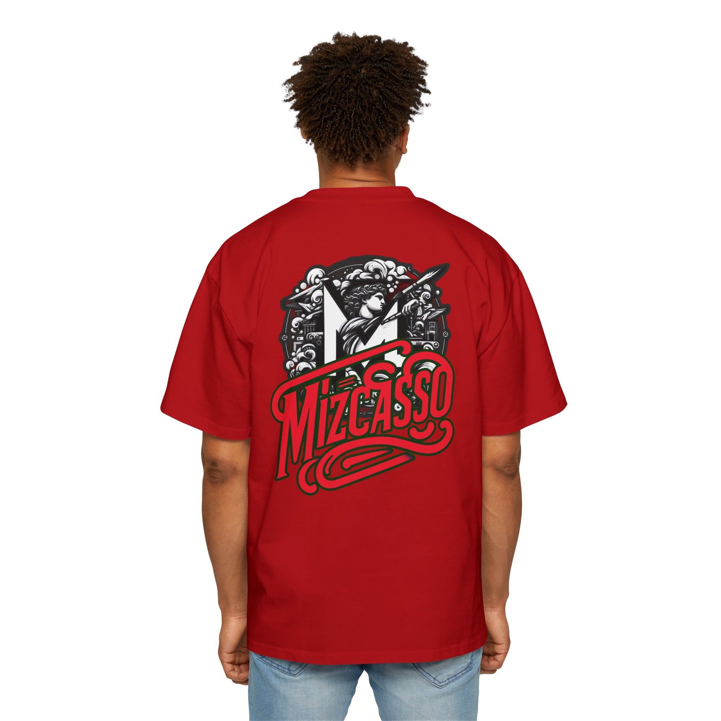 Men's Heavy Oversized Tee - Mizcasso Graphic Design