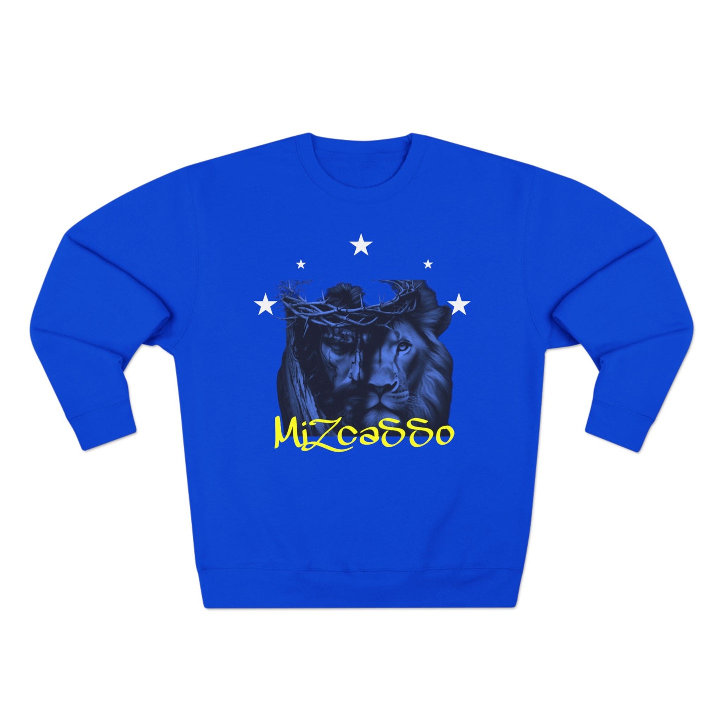 Wild Spirit Unisex Crewneck Sweatshirt with Lion Design