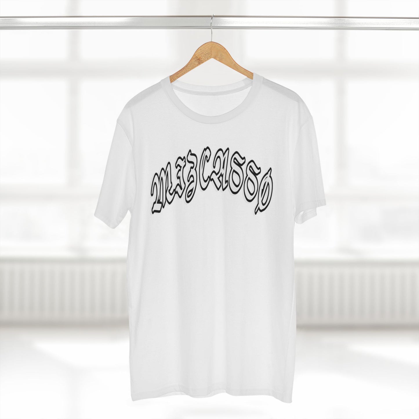 Vintage-Inspired Adult Staple Tee with 'MIZCASSO' Graphic - Casual Style for Everyday Wear