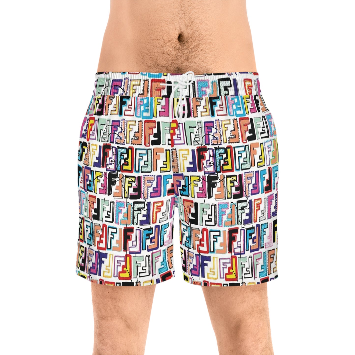Men's Mid-Length Swim Shorts (AOP)