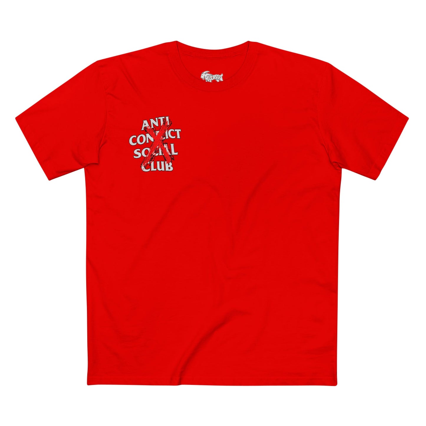 Anti Contact Social Club T-Shirt — Red X Graphic Tee