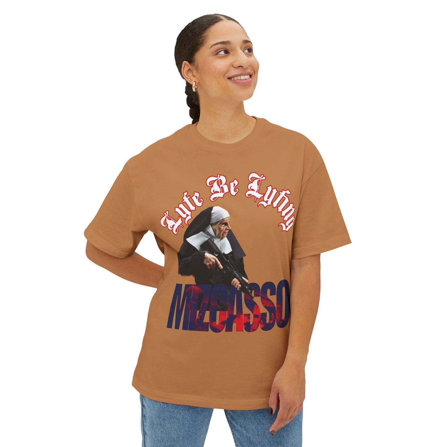 Never mad just paid Unisex Oversized Boxy Tee