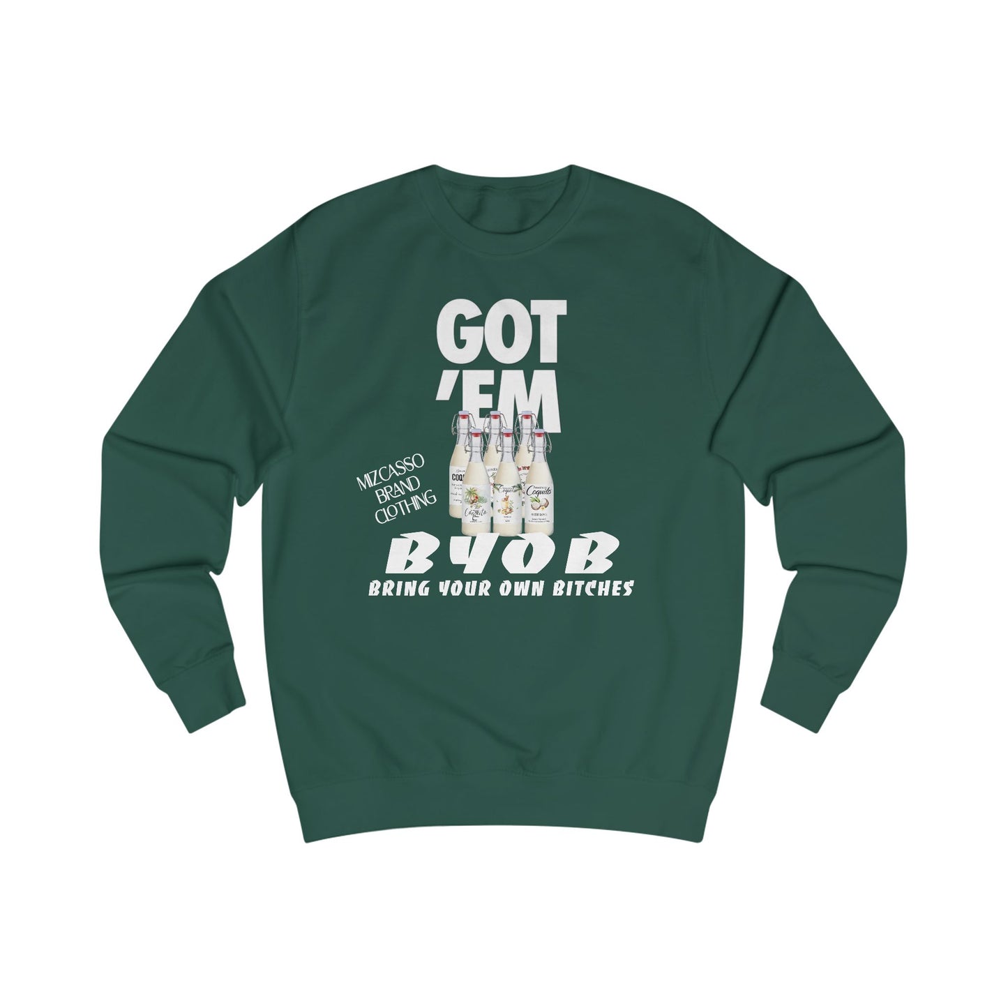 Sweatshirt — 'Go Team' Bottle Graphic Crewneck