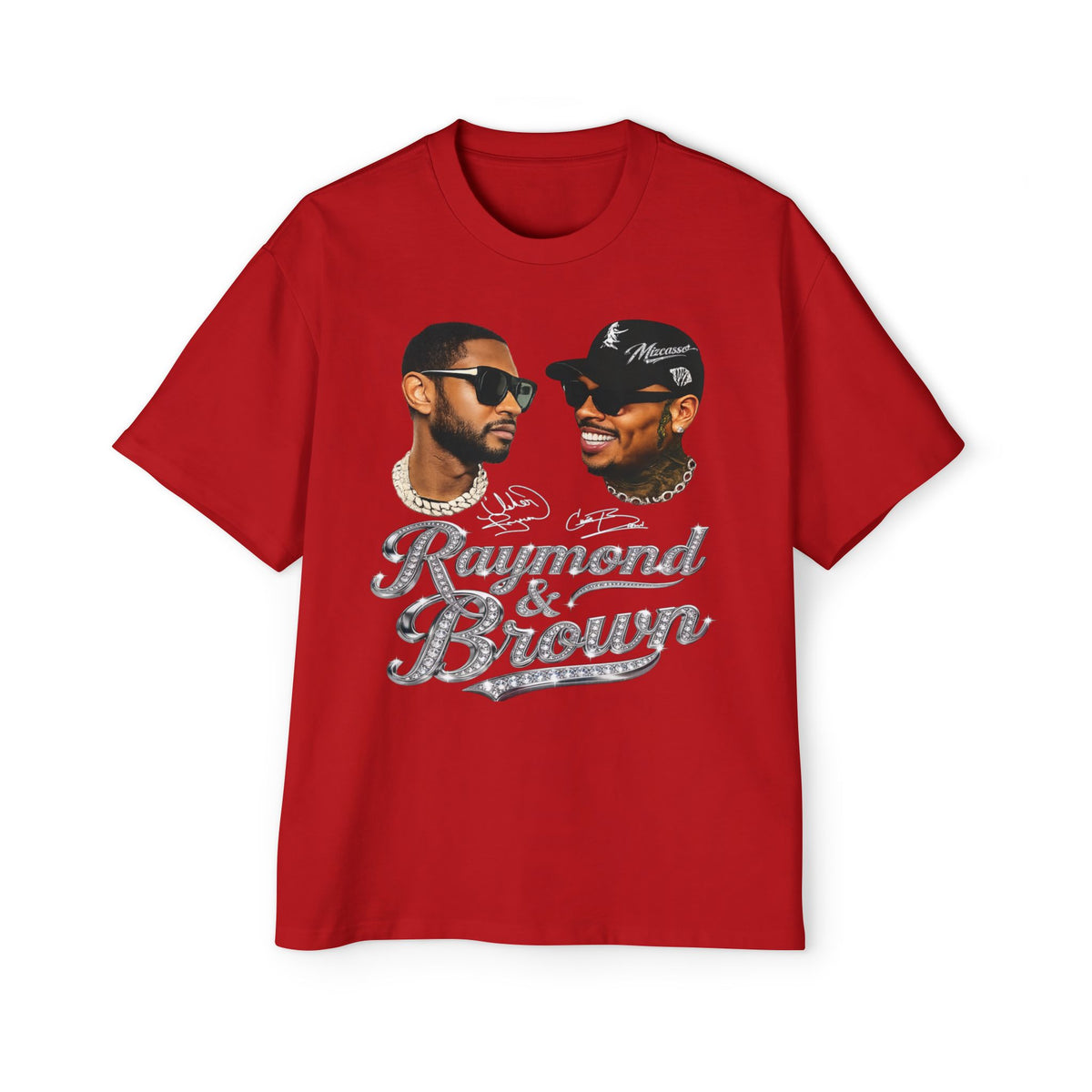 Men's Heavy Oversized Tee - Mizcasso Summer Time Cuffing Graphic