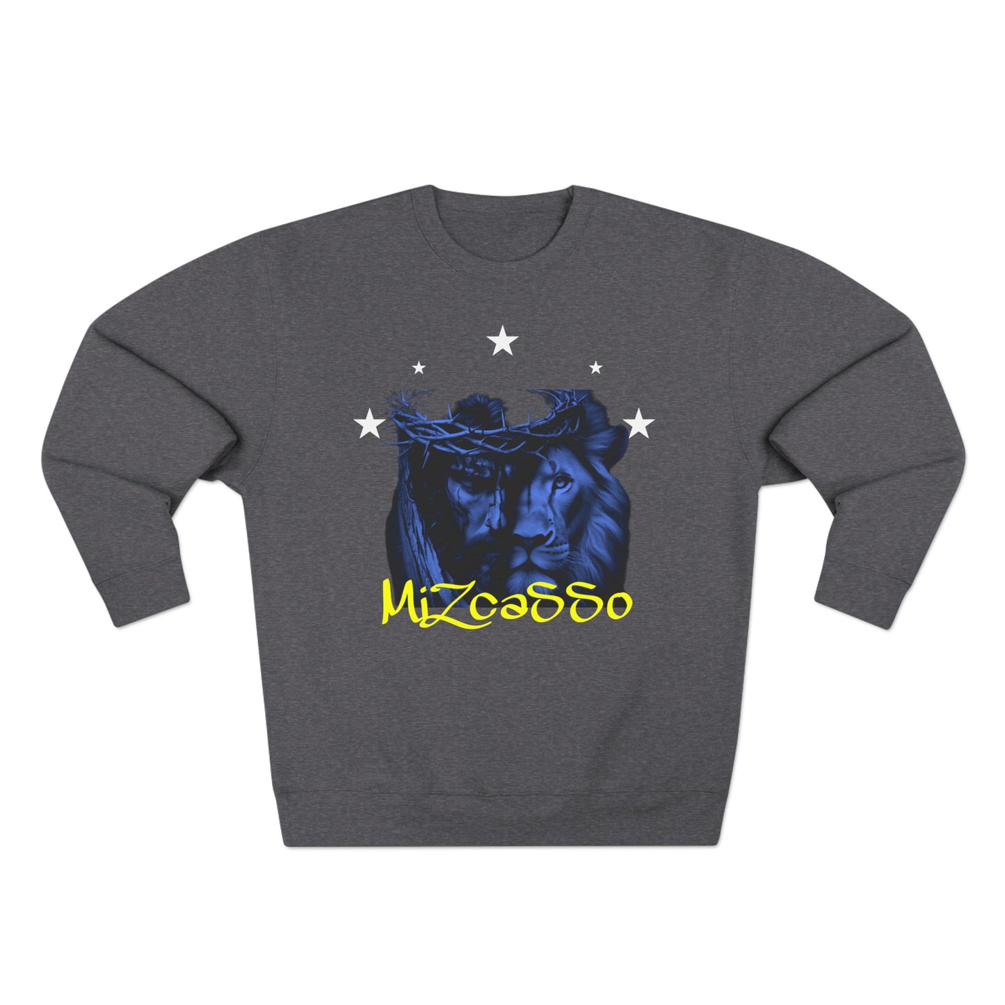 Wild Spirit Unisex Crewneck Sweatshirt with Lion Design